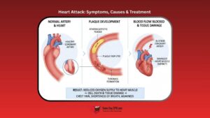 heart attack symptoms, causes & treatment