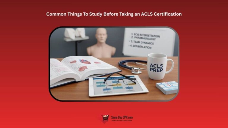 ACLS Exam Prep: Common Topics to Study Before Testing
