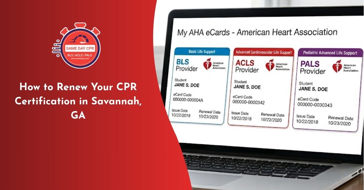renew cpr certification savannah ga