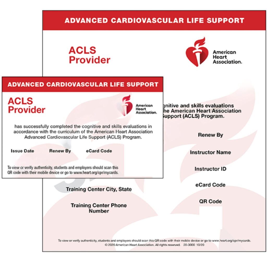 samedaycpr acls wallet card