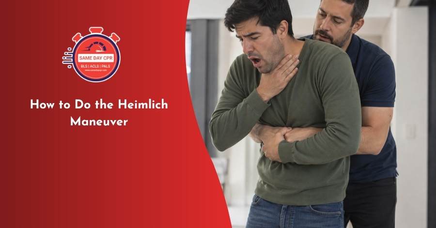 how to do the heimlich maneuver